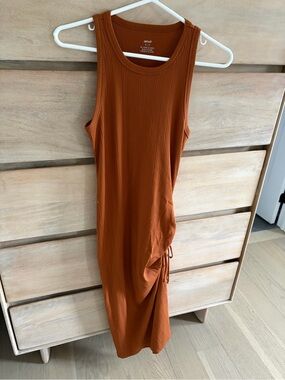 long sleeve midi dress ribbed Cleona Merino Wool Ribbed Long Sleeve Maxi Dress / Deep Chocolate | MESHKI